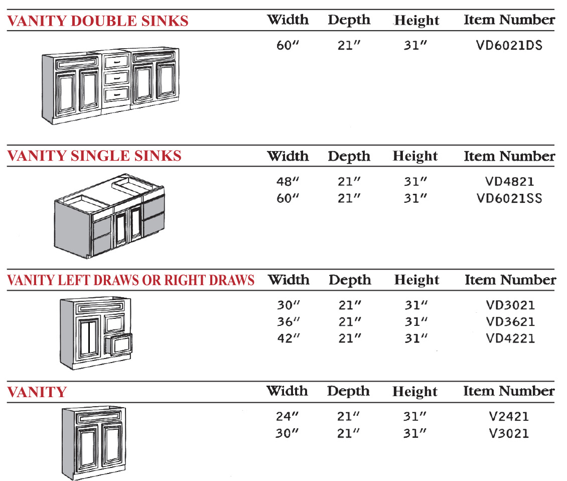 Vanity Cabinets – Deco Kitchen and Bath